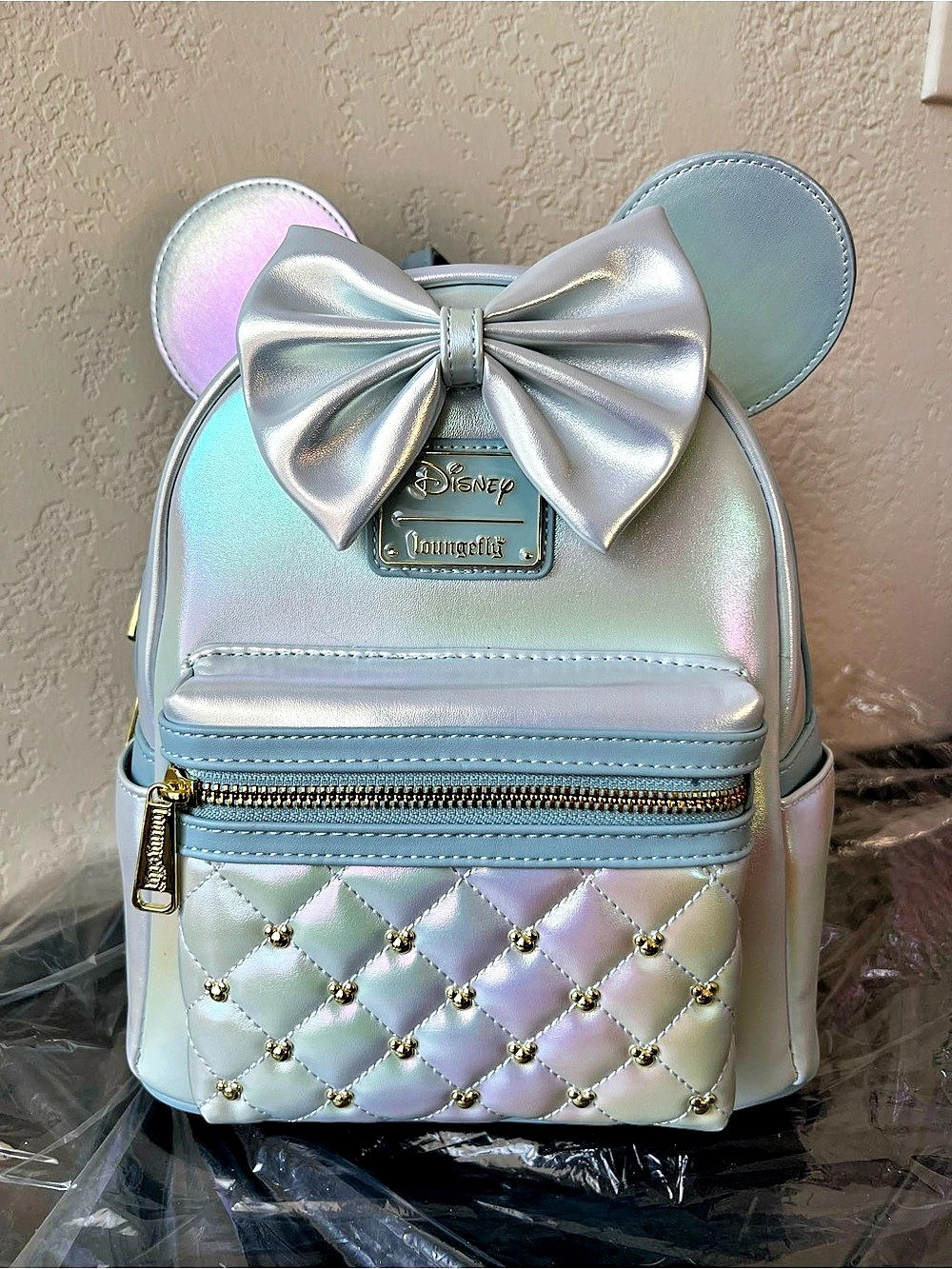 Loungefly Disney The Minnie Mouse Classic Series Mini Backpack - Iridescent Sky